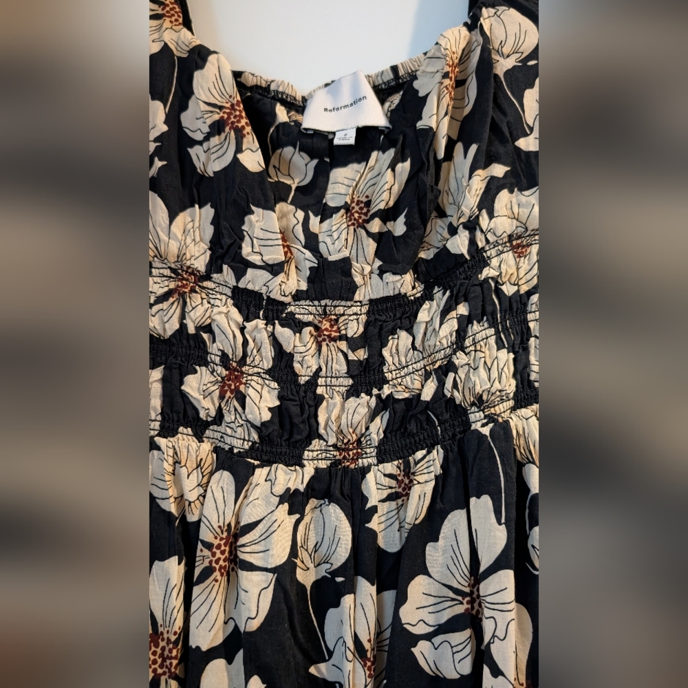 Reformation Miel Dress Black - NWOT - Picture 6 of 7